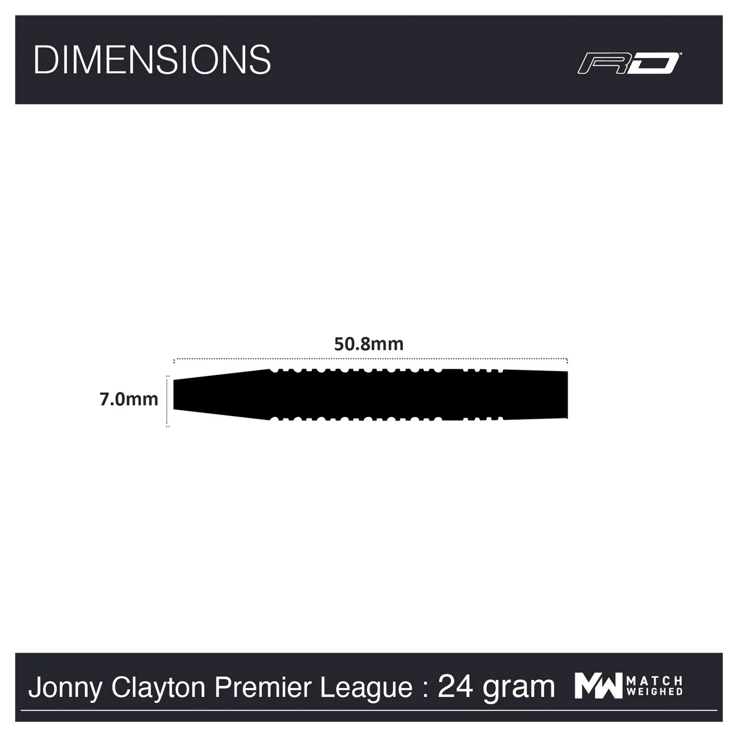 Red Dragon Jonny Clayton Premier League SE 90% Tungsten Steel Tip Darts