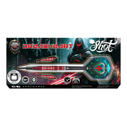 Shot Future Knights Dreadheart Steel Tip Dart Set 