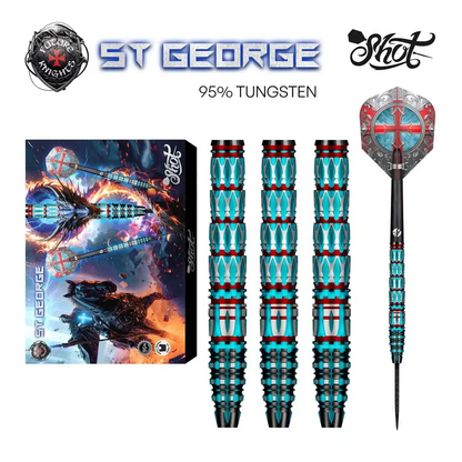 Shot Future Knights St George 95% Tungsten Steel Tip Darts