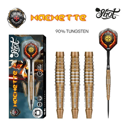 Shot Future Knights Hachette Steel Tip Dart Set 