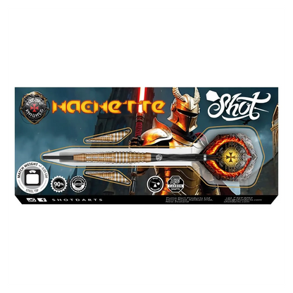 Shot Future Knights Hachette Steel Tip Dart Set 