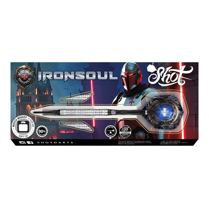 Shot Ironsoul Steel tip darts packaging