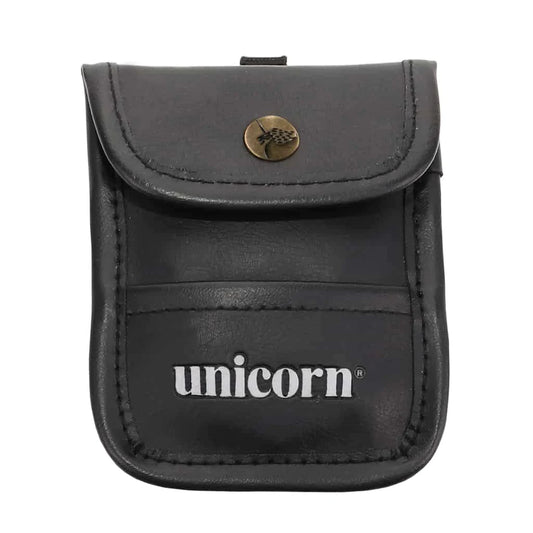 Unicorn Black Leather Darts Wallet