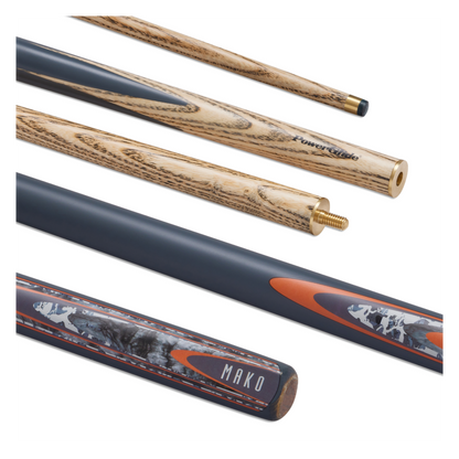 PowerGlide Mako Centre Jointed Snooker Cue 10mm Tip