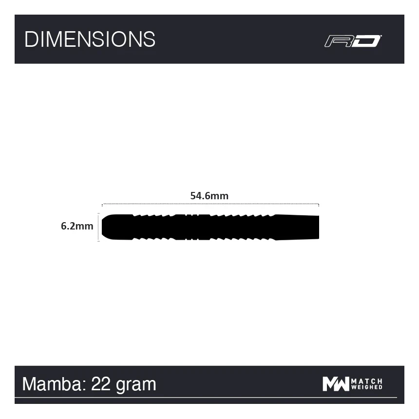 Red Dragon Peter Wright Mamba 22g Specs