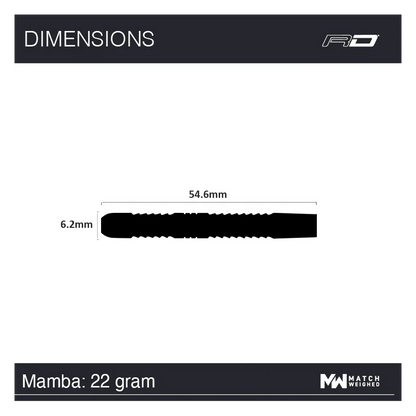 Red Dragon Peter Wright Mamba 22g Specs