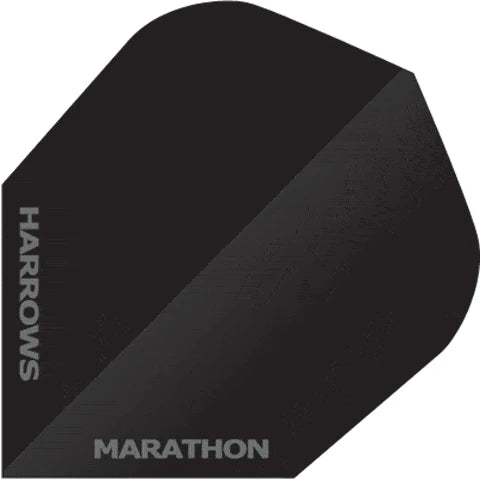 Harrows Marathon Anti Glare Dart Flights - Matte Black