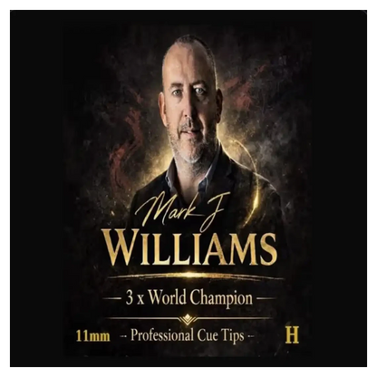 Mark J Williams Professional Snooker Cue Tips – Pack of 3