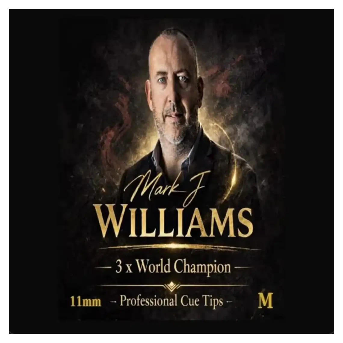 Mark J Williams Professional Snooker Cue Tips – Pack of 3