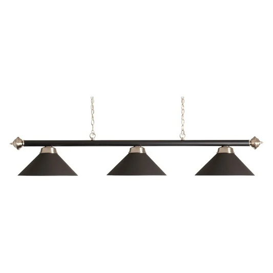 Brass And Black Bar With Three Black Shades