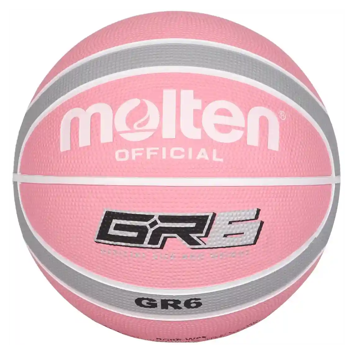 Molten BGR Rubber Basketball - Size 6 - Pink