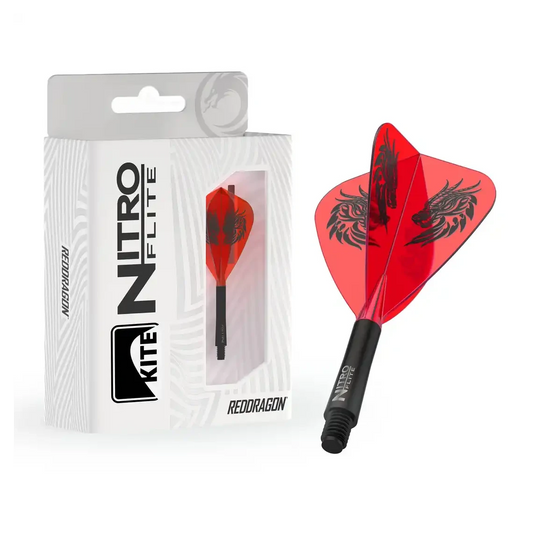 Red Dragon Jonny Clayton Nitro Flite Kite - Integrated Flight & Shaft