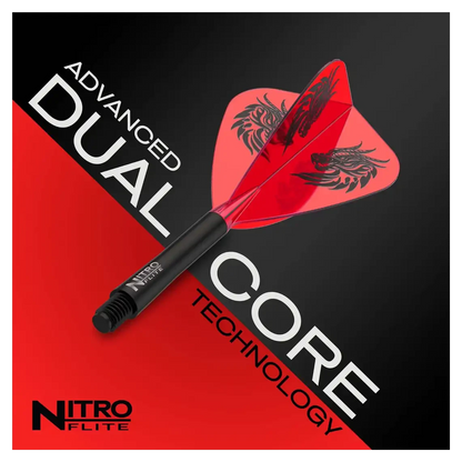 Red Dragon Jonny Clayton Nitro Flite Kite - Integrated Flight & Shaft