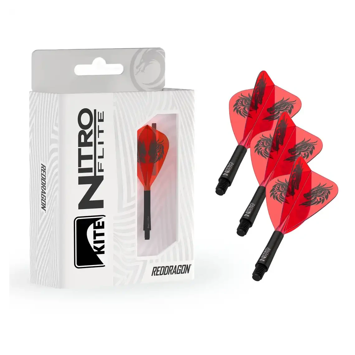 Red Dragon Jonny Clayton Nitro Flite Kite - Integrated Flight & Shaft