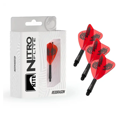 Red Dragon Jonny Clayton Nitro Flite Kite - Integrated Flight & Shaft
