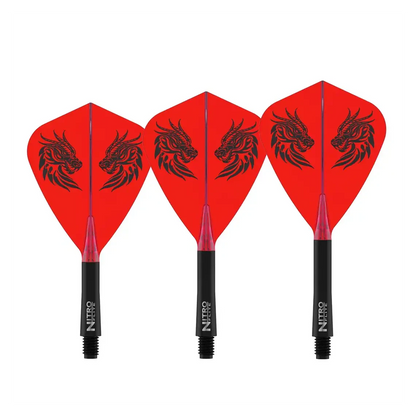 Red Dragon Jonny Clayton Nitro Flite Kite - Integrated Flight & Shaft