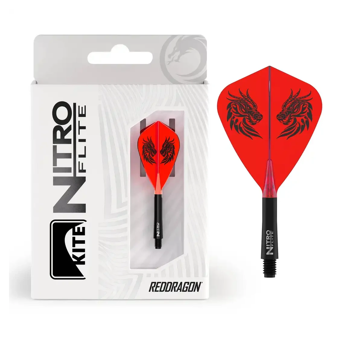 Red Dragon Jonny Clayton Nitro Flite Kite - Integrated Flight & Shaft