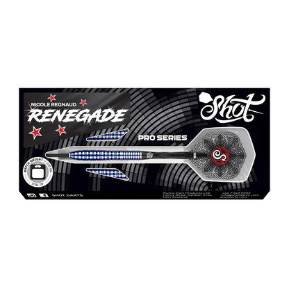 Shot Pro Series Nicole Regnaud Steel Tip Dart Set 90% Tungsten Barrels