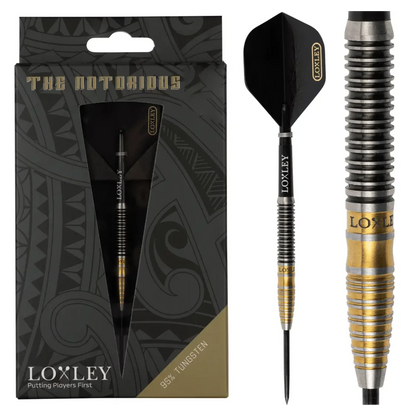 Loxley Notorious 95% Tungsten Steel Tip Darts full set