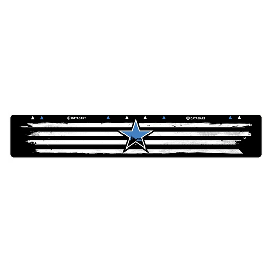 Datadart Darts Oche Throw Line - Black & White Star