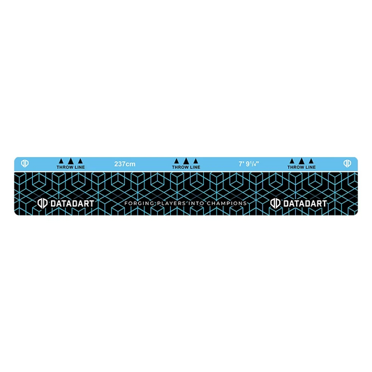 Datadart Darts Oche Throw Line - Blue Geo