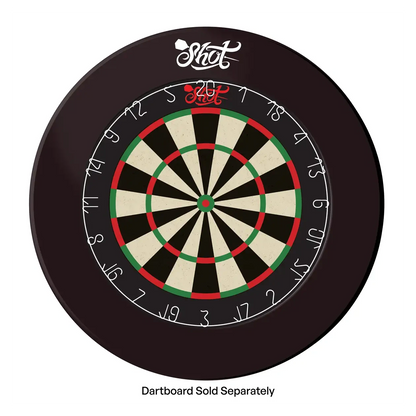 Shot One Piece Dartboard Surround - Black