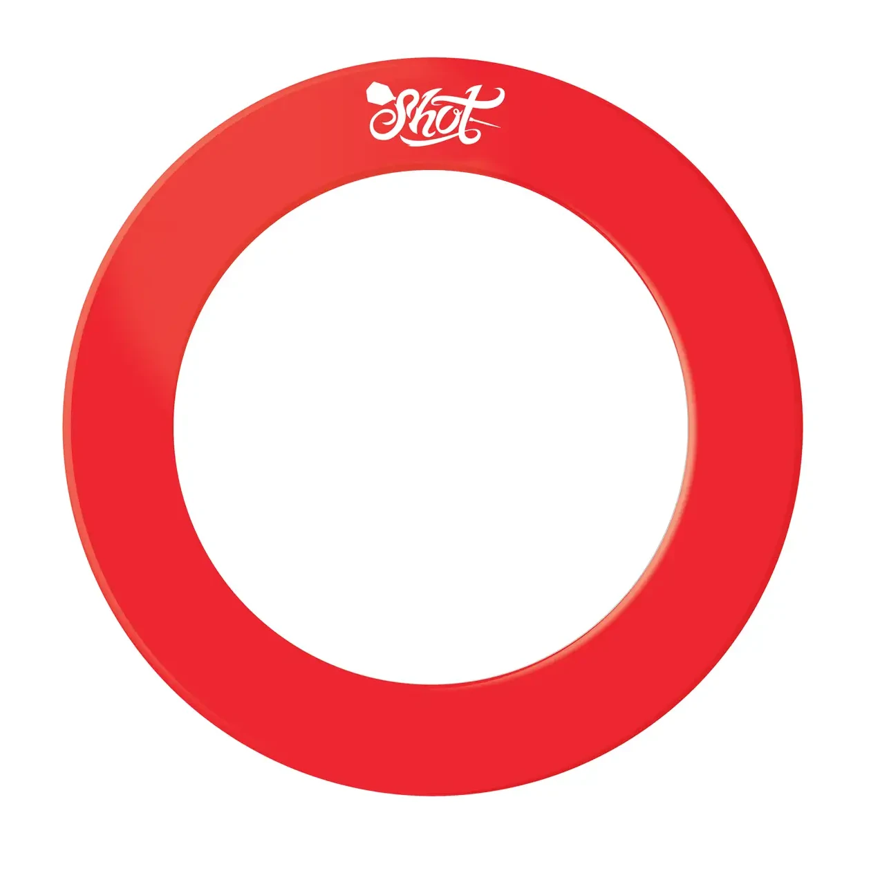 Shot One Piece Dartboard Surround - Red 
