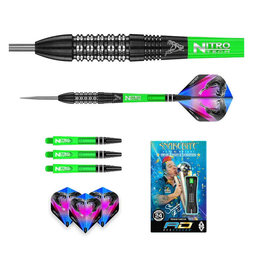 Red Dragon Peter Wright Black Strike 24g full set