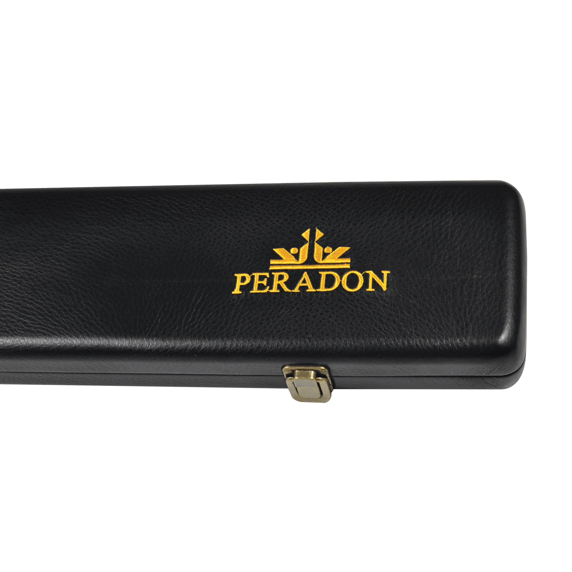 Peradon Leather Look Black Cue Case for ¾ Jointed Cues