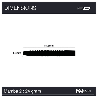 Red Dragon Peter Wright Mamba 2 24g specs