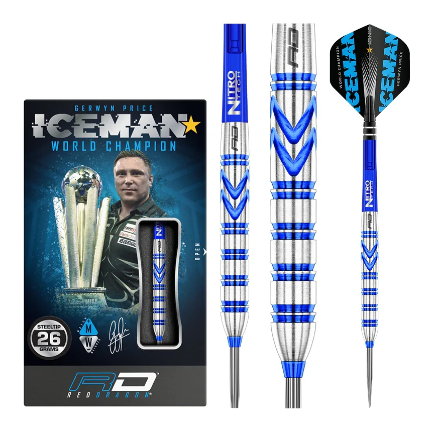 Red Dragon Gerwyn Price Blue Originals 90% Tungsten Steel Tip Darts