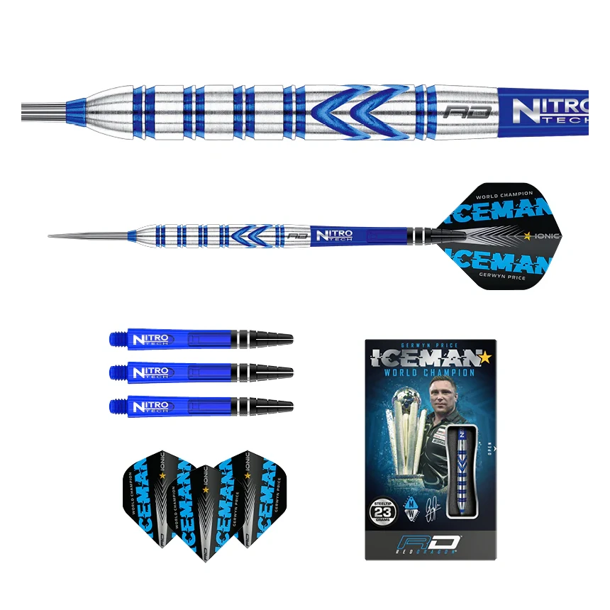 Red Dragon Gerwyn Price Blue Originals 90% Tungsten Steel Tip Darts