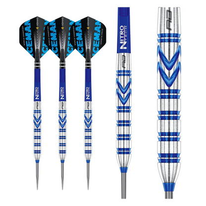 Red Dragon Gerwyn Price Blue Originals 90% Tungsten Steel Tip Darts
