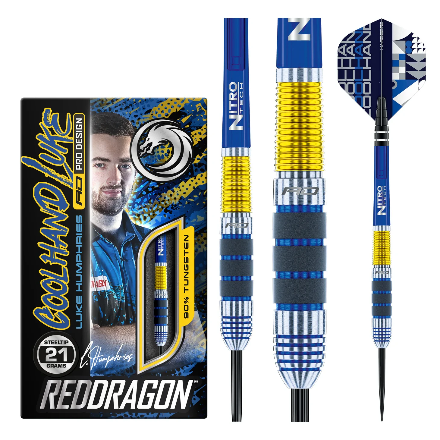 Red Dragon Luke Humphries Originals 90% Tungsten Steel Tip Darts