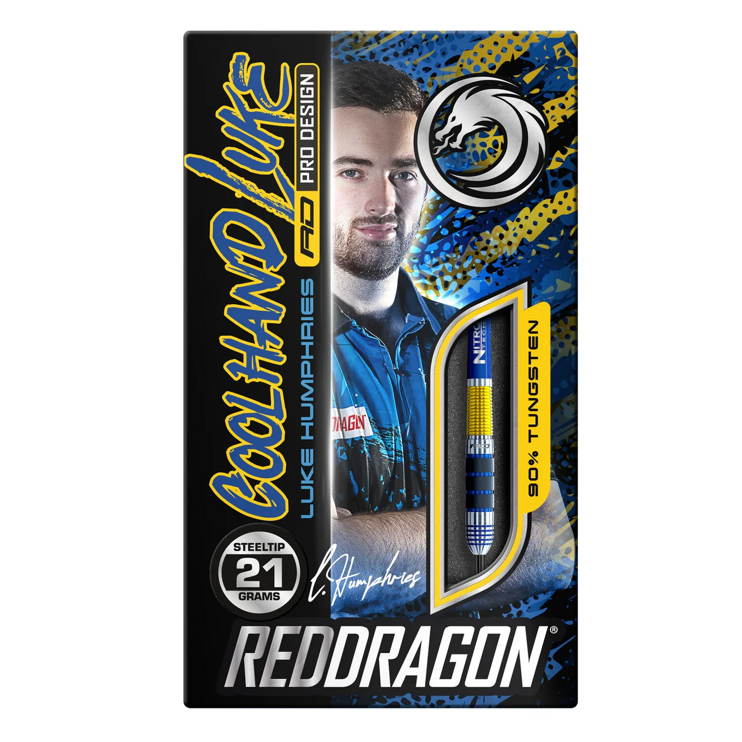 Red Dragon Luke Humphries Originals 90% Tungsten Steel Tip Darts