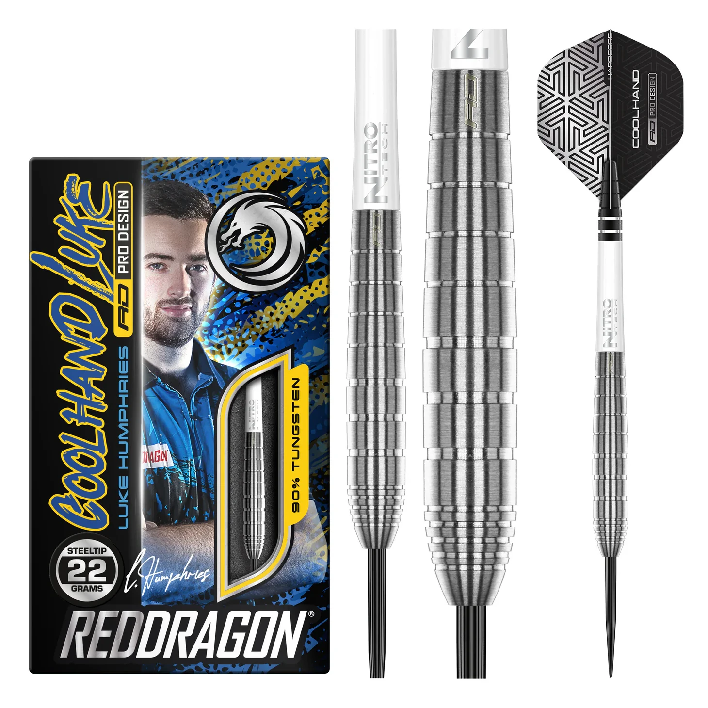 Red Dragon Luke Humphries TX1 90% Tungsten Steel Tip Darts