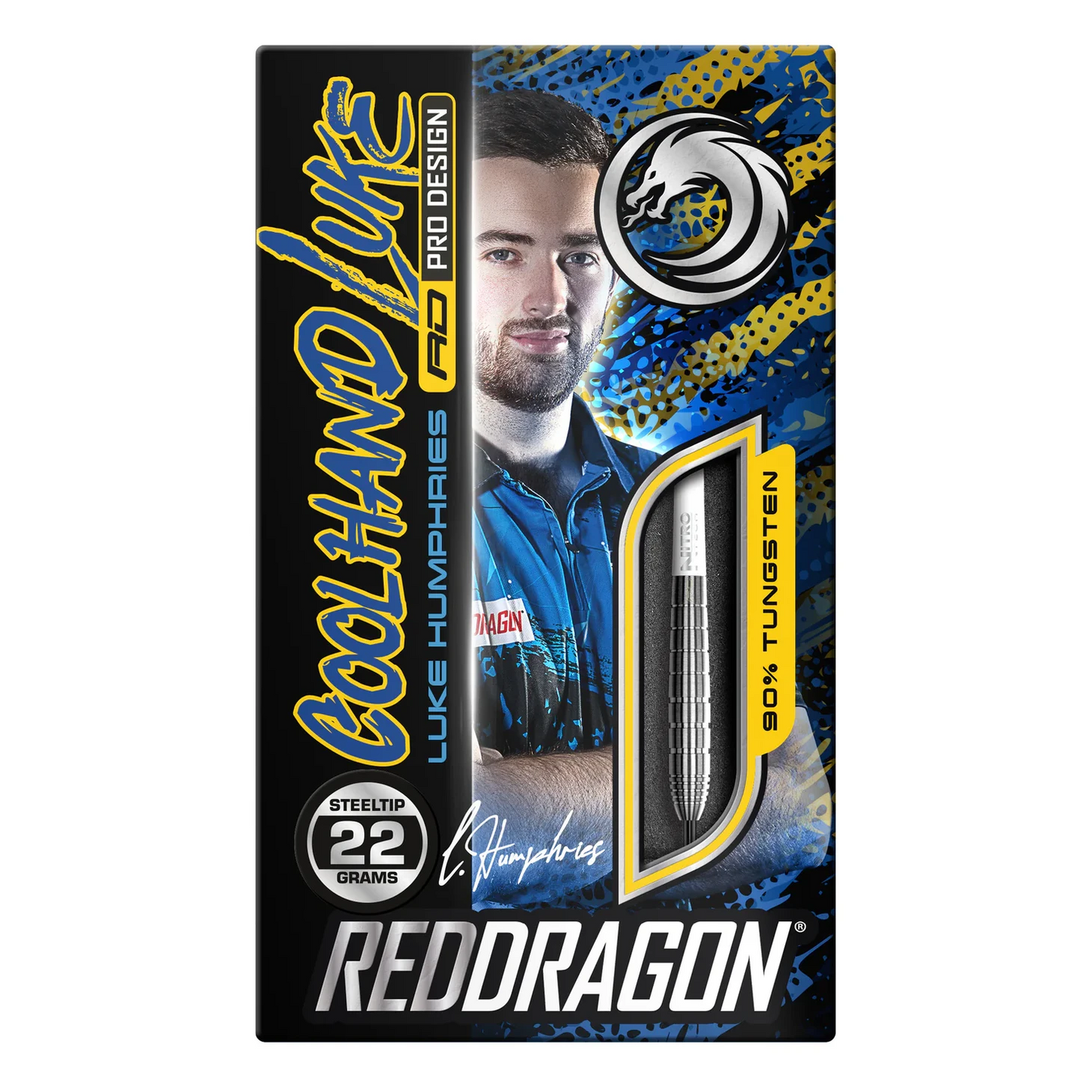Red Dragon Luke Humphries TX1 90% Tungsten Steel Tip Darts