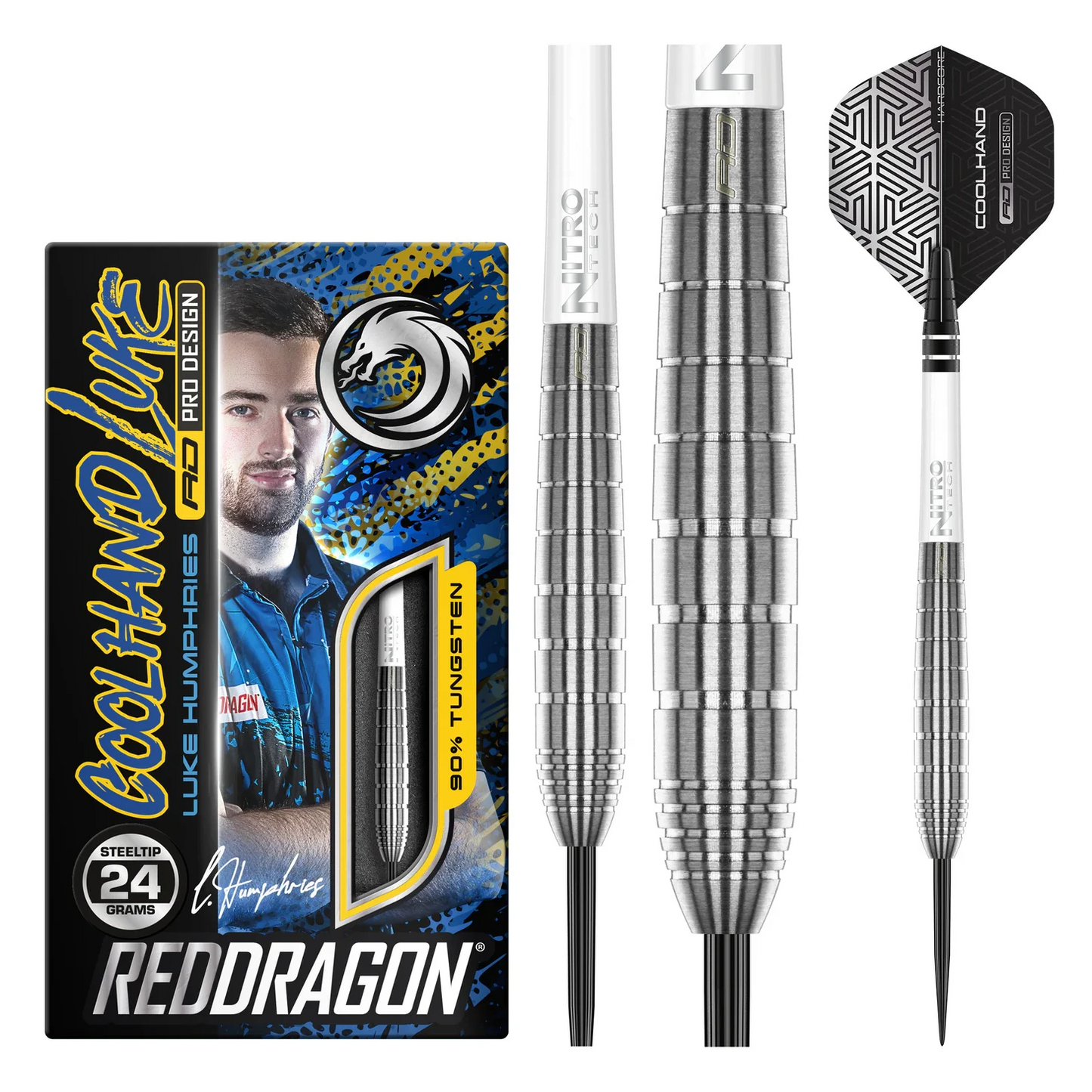 Red Dragon Luke Humphries TX1 90% Tungsten Steel Tip Darts