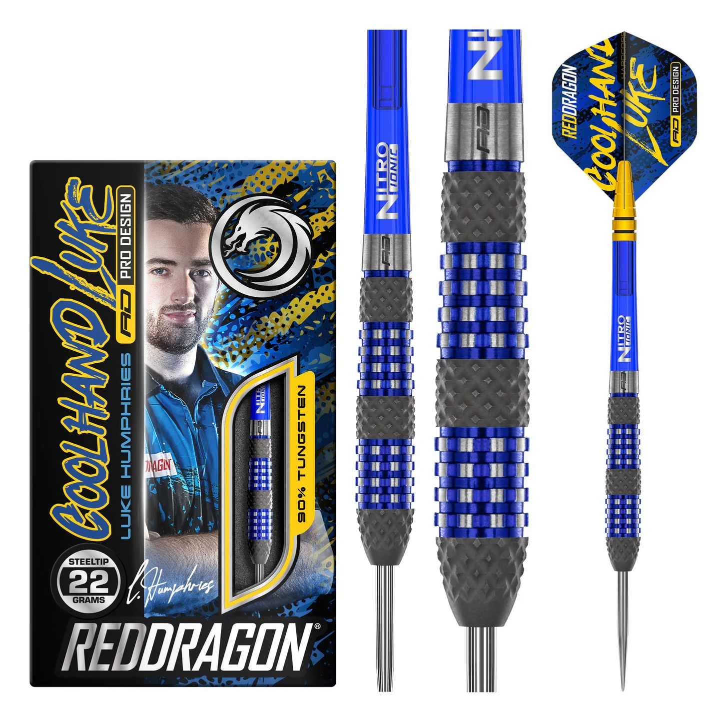 Red Dragon Luke Humphries TX2 Atomised 90% Tungsten Steel Tip Darts