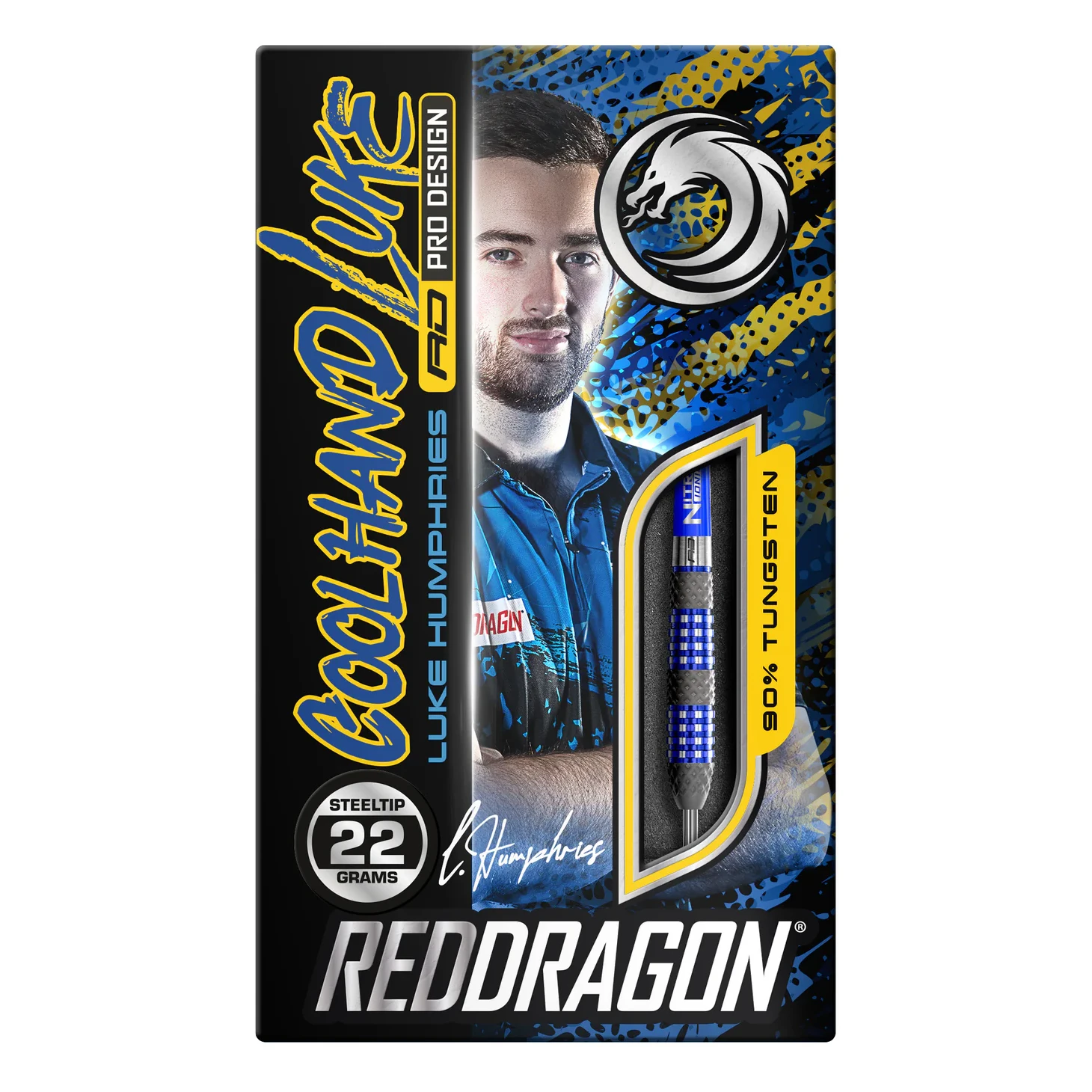 Red Dragon Luke Humphries TX2 Atomised 90% Tungsten Steel Tip Darts