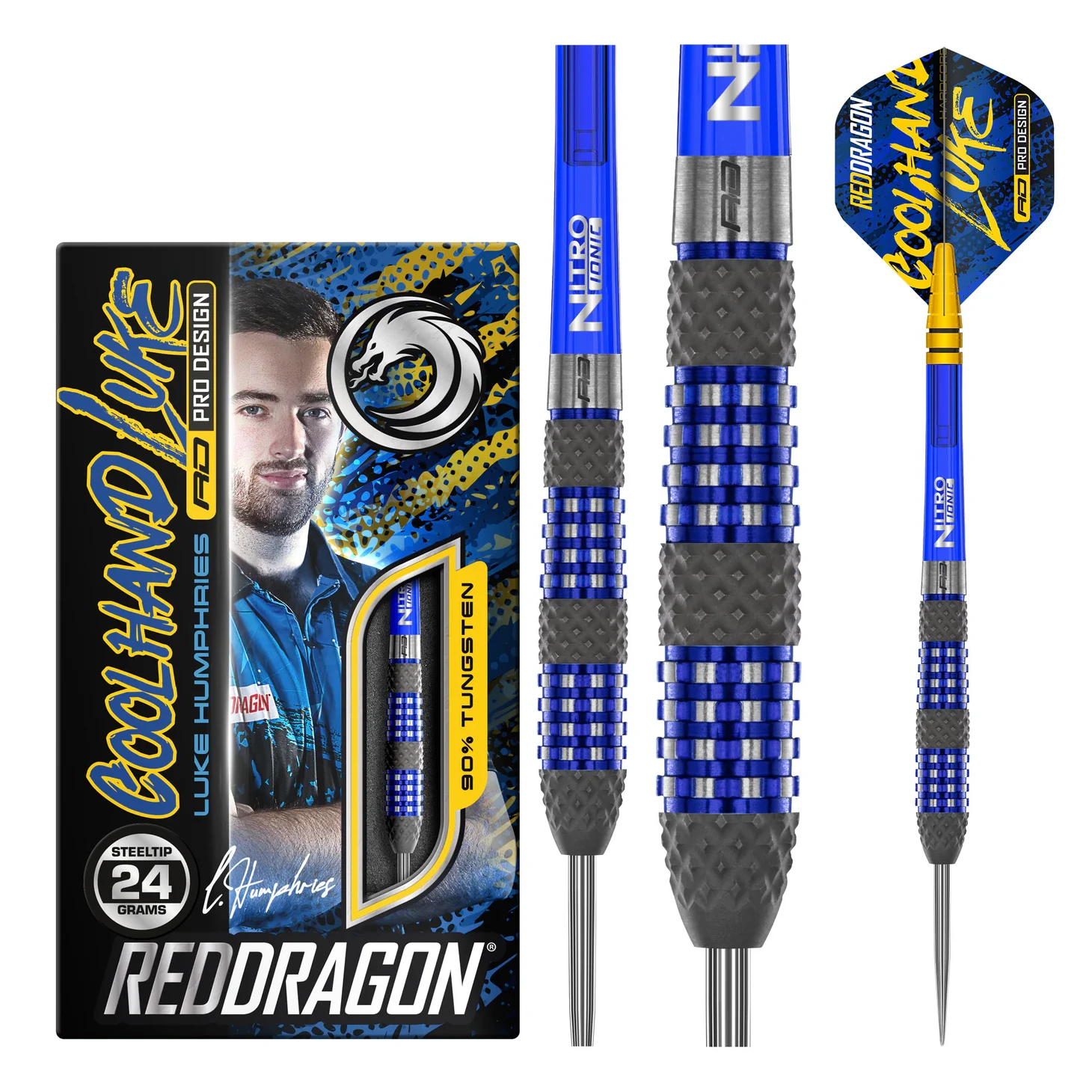 Red Dragon Luke Humphries TX2 Atomised 90% Tungsten Steel Tip Darts