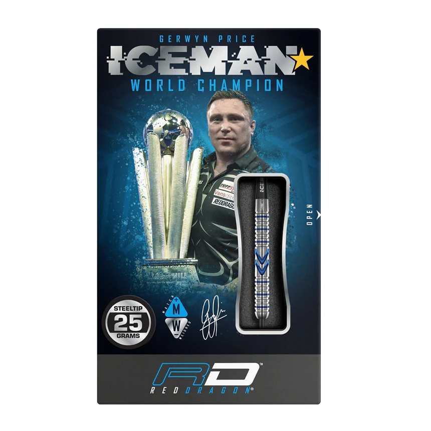 Red Dragon Gerwyn Price Midnight Edition 90% Tungsten Steel Tip Darts 