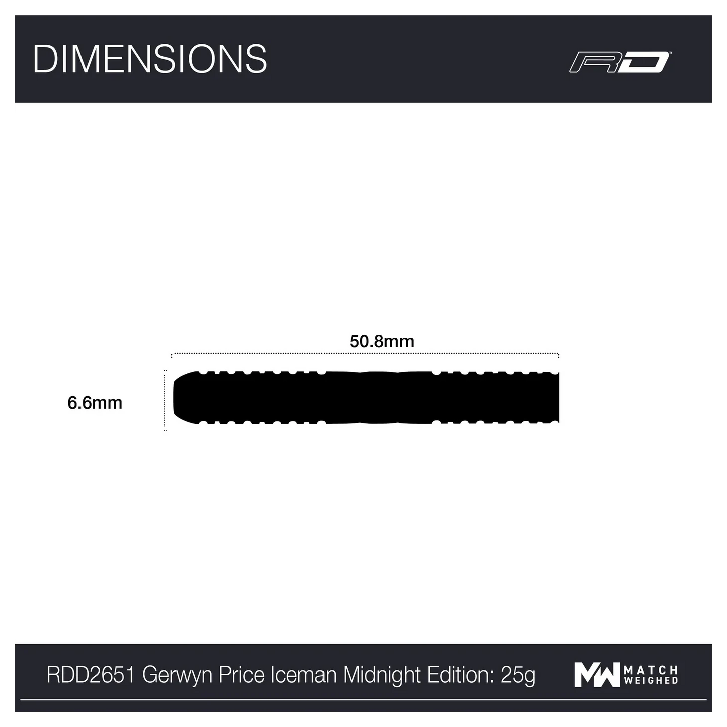 Red Dragon Gerwyn Price Midnight Edition 90% Tungsten Steel Tip Darts 