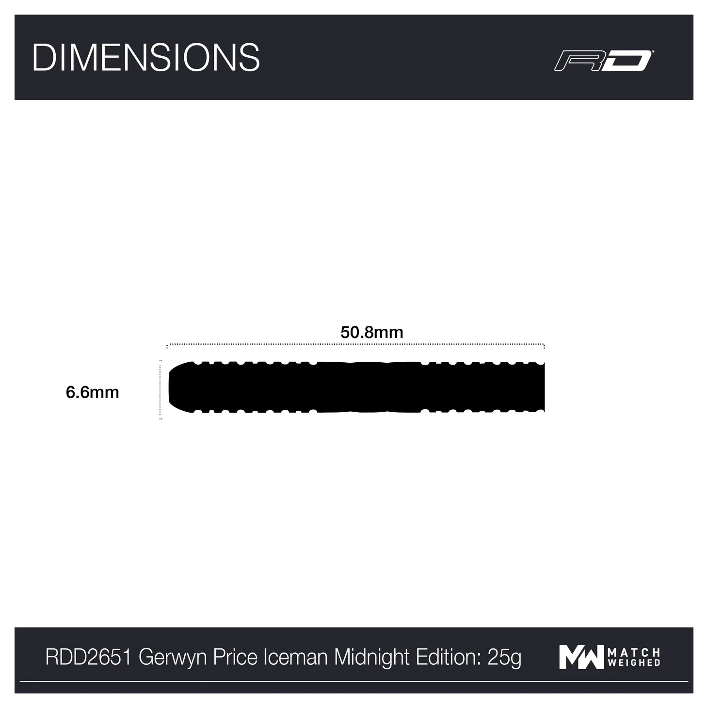 Red Dragon Gerwyn Price Midnight Edition 90% Tungsten Steel Tip Darts 