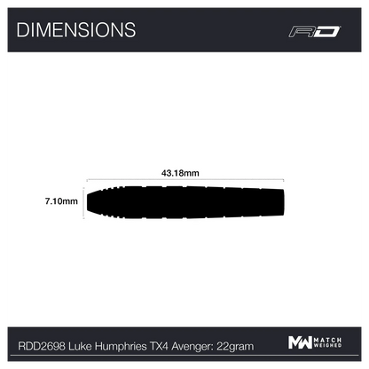 Red Dragon Luke Humphries TX4 Avenger 