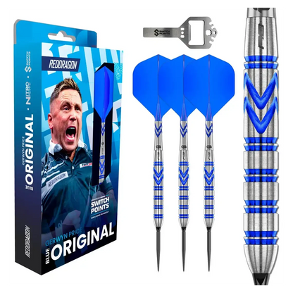 Red Dragon Gerwyn Price Blue Original 90% SP Steel Tip Darts