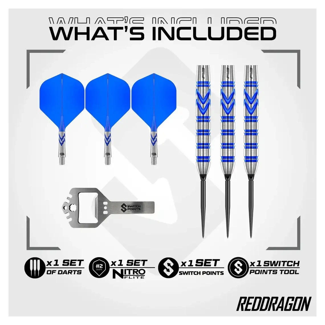 Red Dragon Gerwyn Price Blue Original 90% SP Steel Tip Darts