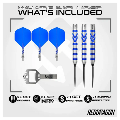 Red Dragon Gerwyn Price Blue Original 90% SP Steel Tip Darts