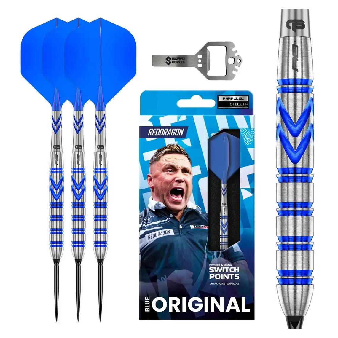 Red Dragon Gerwyn Price Blue Original 90% SP Steel Tip Darts