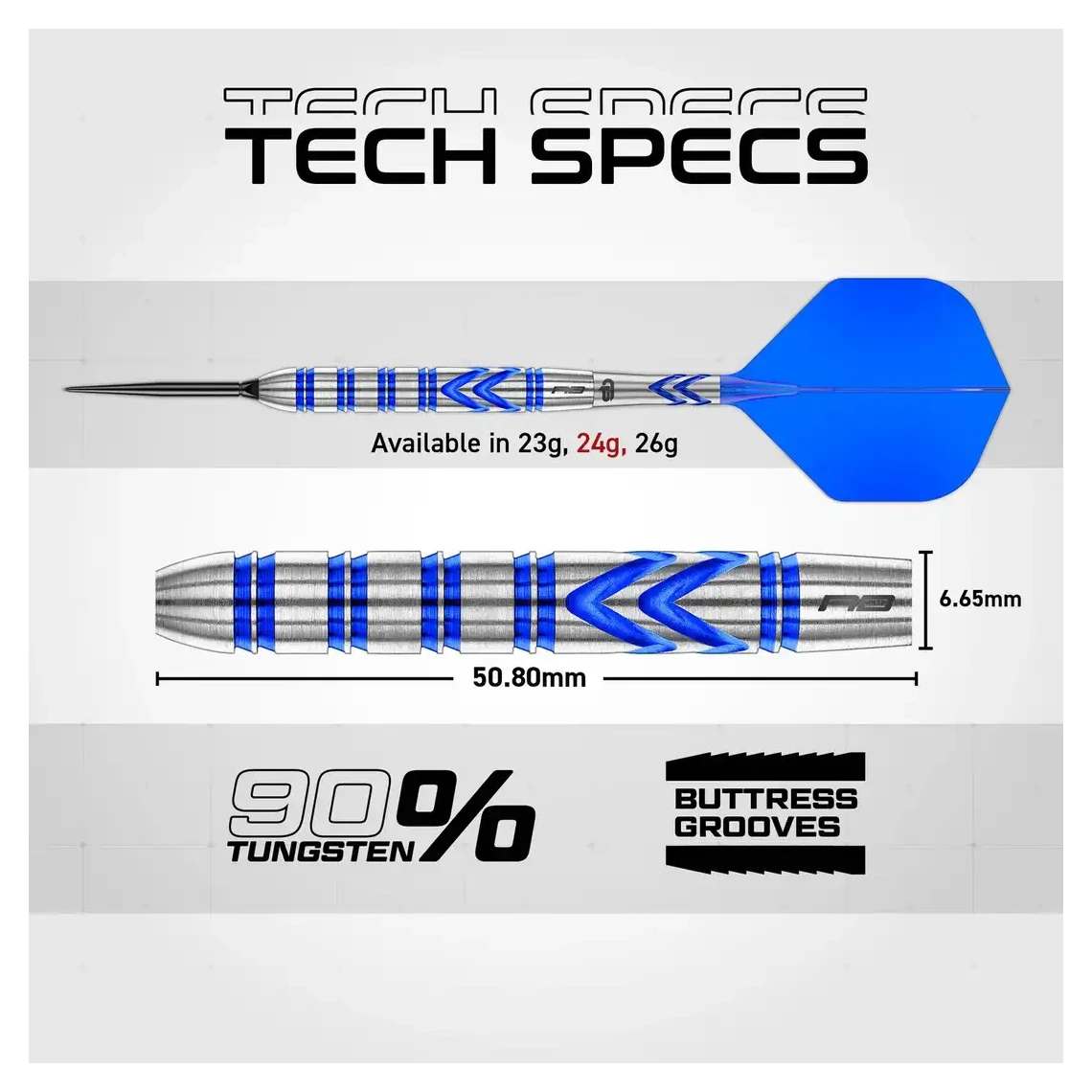 Red Dragon Gerwyn Price Blue Original 90% SP Steel Tip Darts